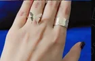 Customer wearing a Dilaavez butterfly ring