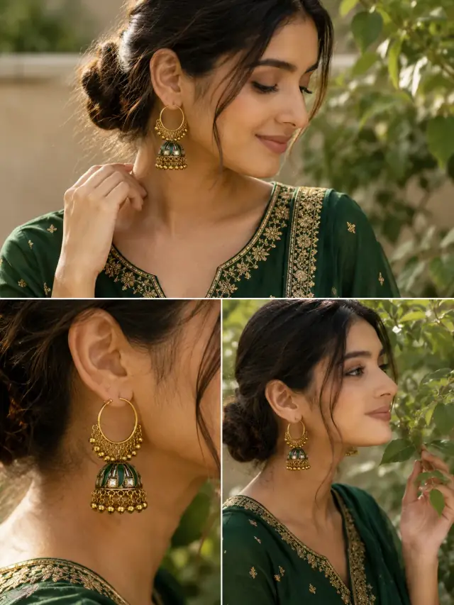 Zamurrad Jhumka Hoops